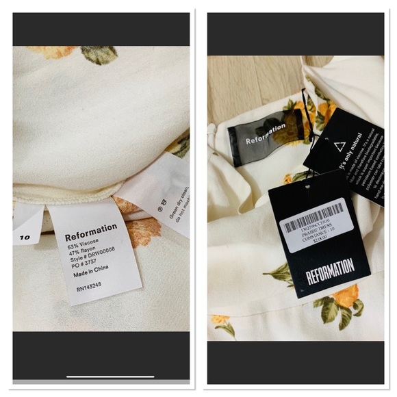 NWT Reformation Prairie Constance Maxi Dress 10 - Picture 7 of 8